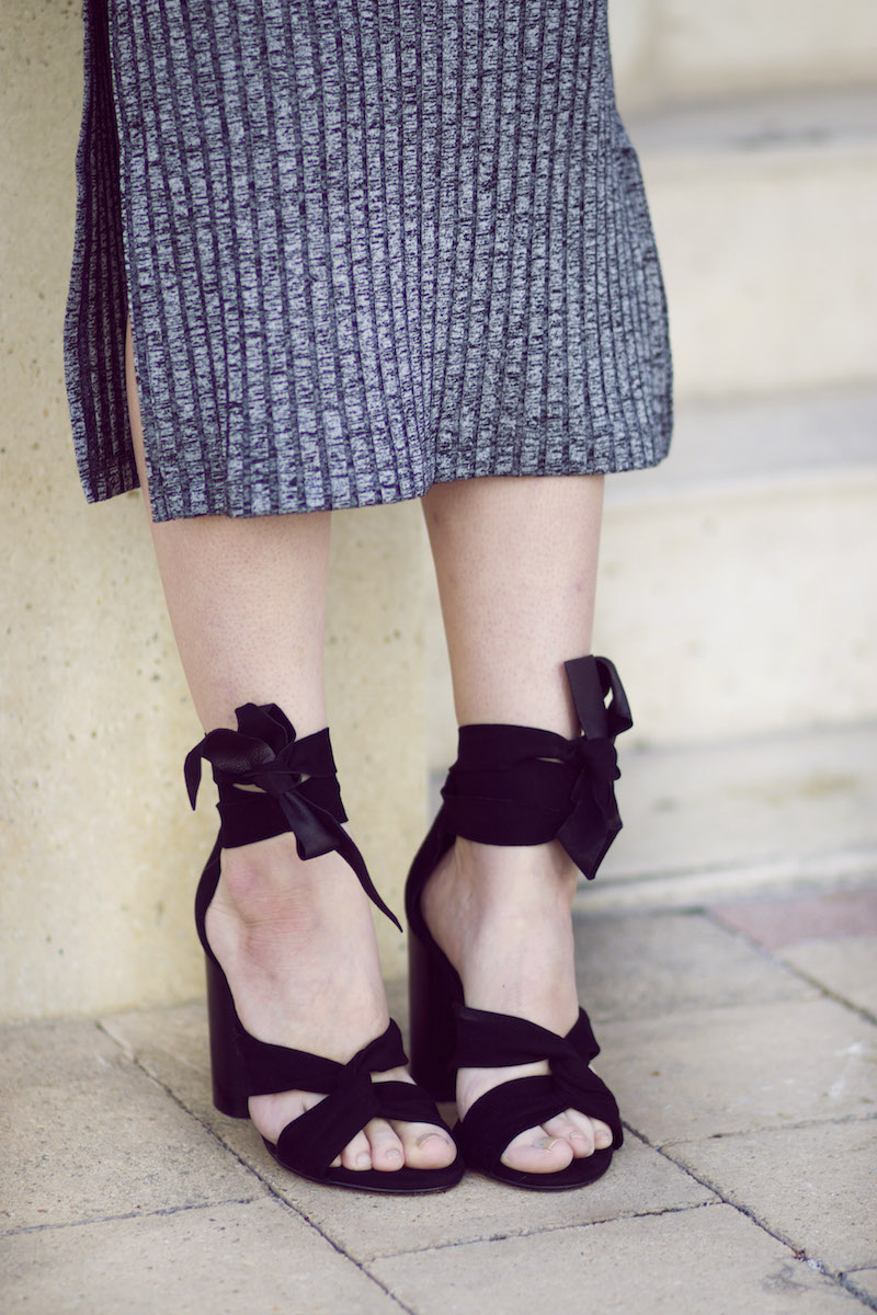 sandales talons lacées noeuds blog mode