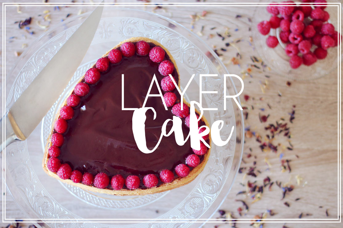 Layer cake chocolat framboises