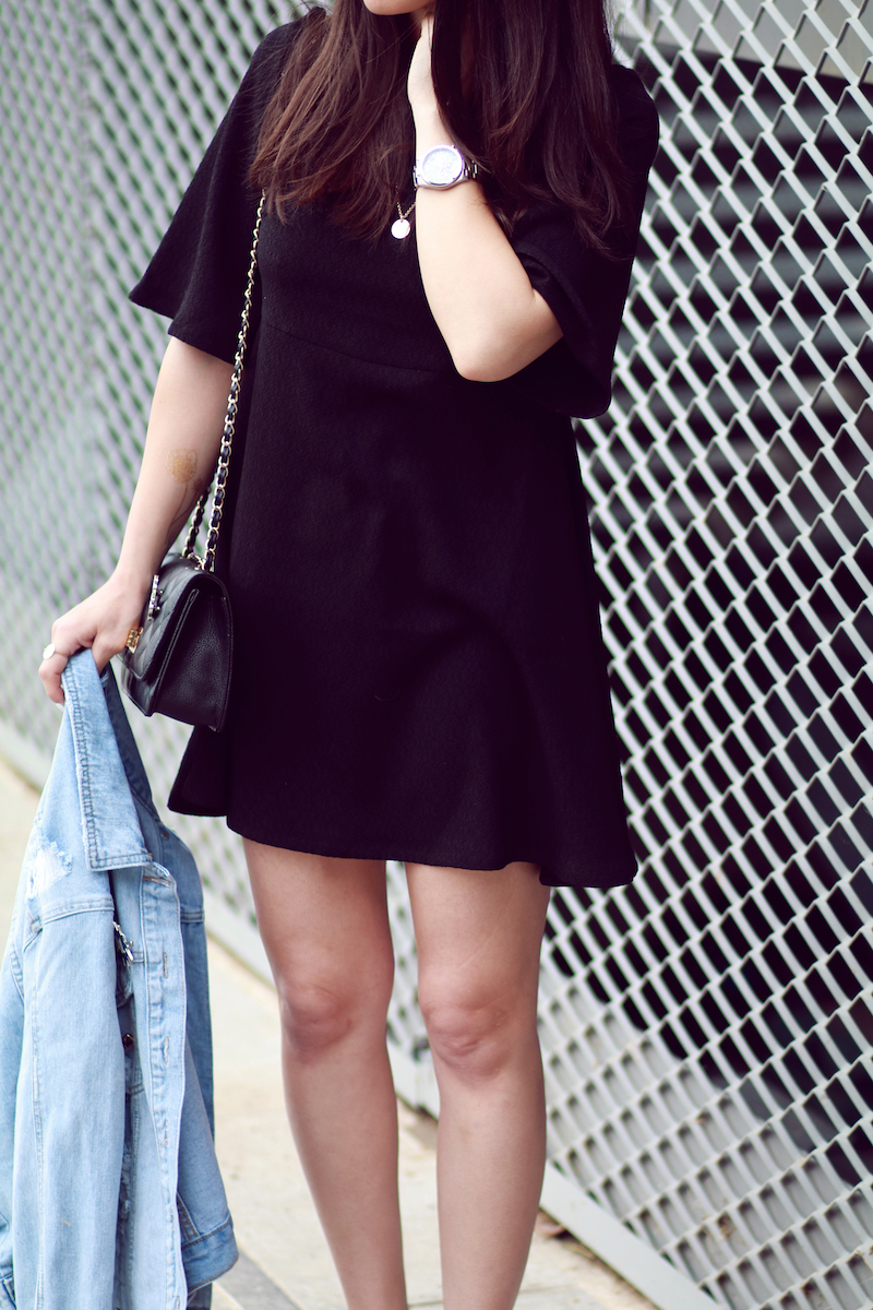 robe noire courte blog mode
