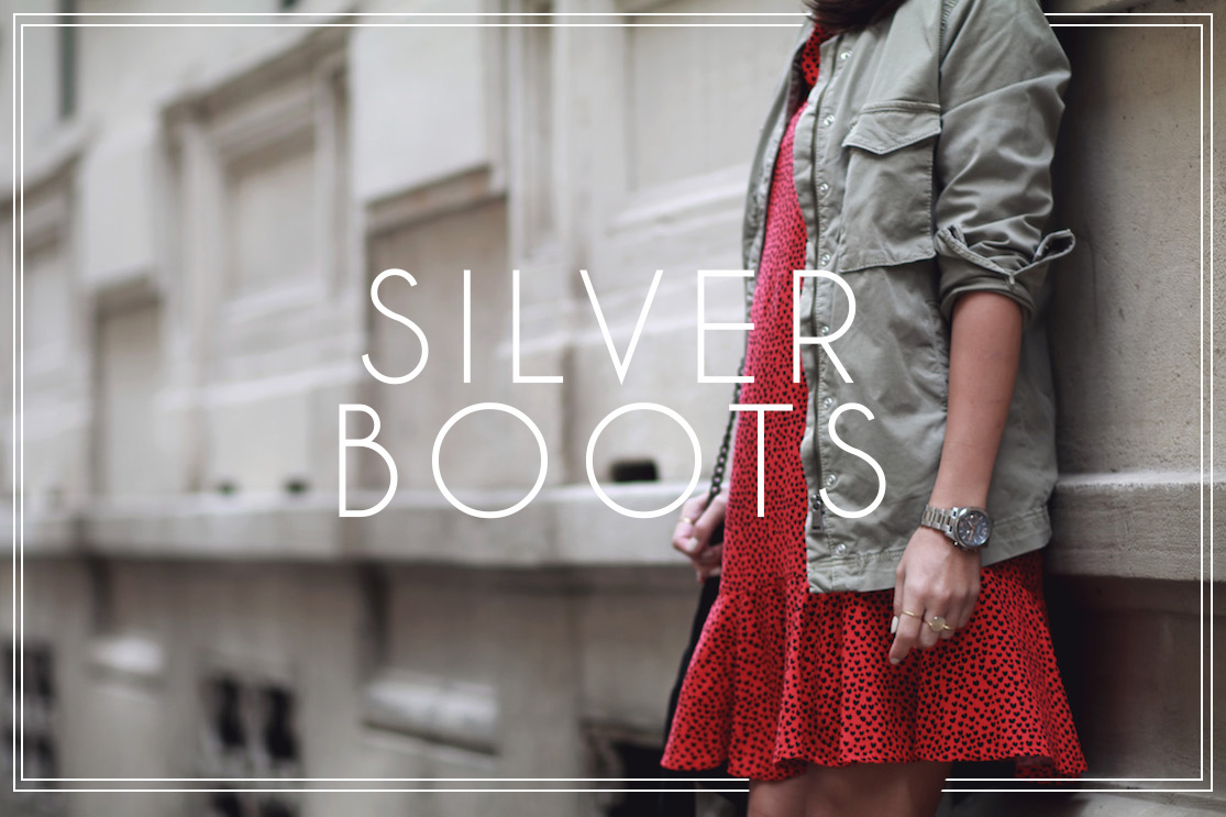 Silver boots