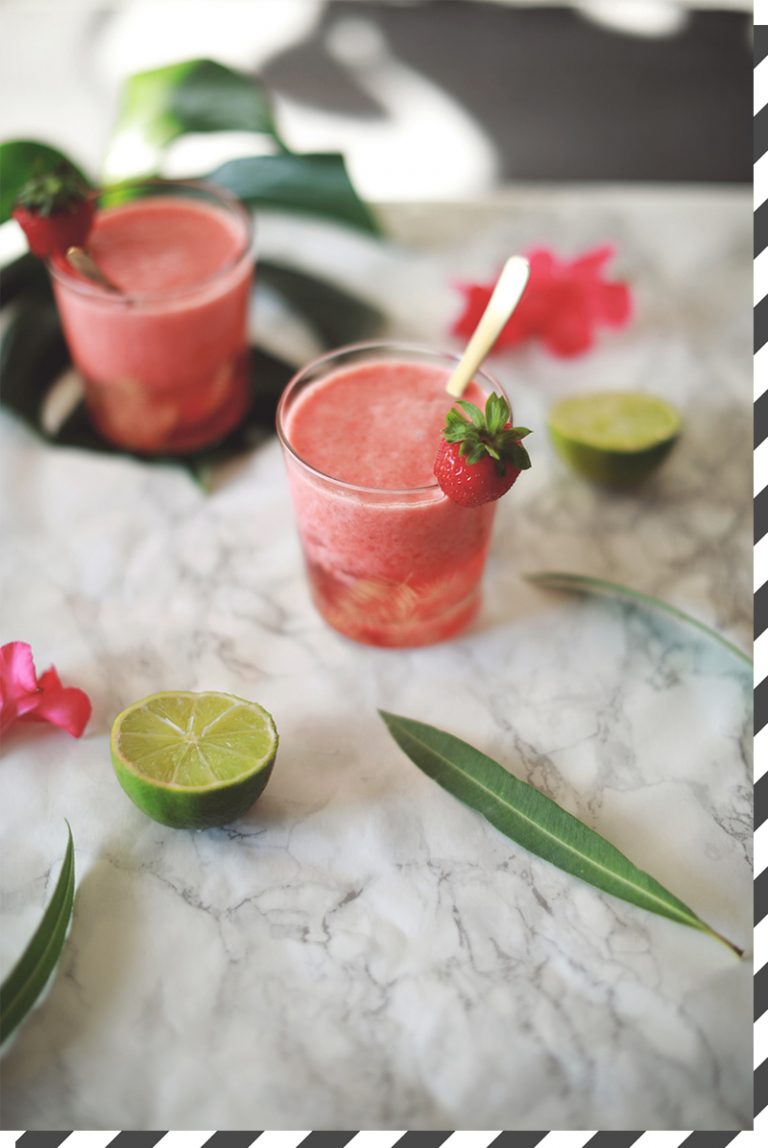 Cocktail rhum & fraises (mais pas que...) Le petit monde de Julie